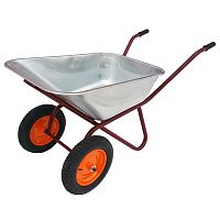 Тачка строит 2 кол 250кг/100л 0,8мм (PR 3.25*8 втулка D 20) Garden King/МАСТЕР/ТЕХПРОМ/БТМ