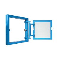 Люк скрытого монтажа ревизионный" под плитку" серия К 40/50 LYUKER (стальной, нажимной)