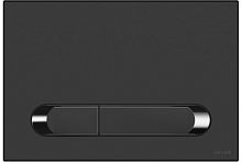 Кнопка: ESTETICA для LINK PRO/VECTOR/LINK пластик черный матовый с рамкой хром