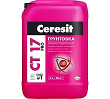 Грунтовка акриловая для наружних и внутренних работ. Церезит CT17 5л.