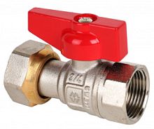 Кран шаровый полнопроходной прямой с накидной гайкой MVI 1/2", вн-вн, бабочка