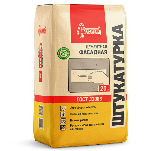Штукатурка СТАРАТЕЛИ фасадная цементная МН 25 кг