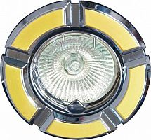 Светильник ИВО, Feron, 098Т-R GD+GY/СН, LED-10w GU5.3 MR-16, металл, поворотный, золото+серый/хром