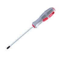 Отвертка BARTEX PH2х100 мм, антискользящая ручка, CrV 138278