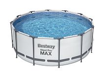 56420 BW, Bestway, Каркасный бассейн Steel Pro Max 366х122см, 10250л, фил.-насос 2006л/ч, лестн,тент
