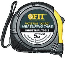 Рулетка FIT "Хард" 3 м x 16 мм Прорезин. корпус 17203