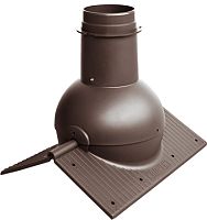 Коньковый элемент  Krovent Cone коричневый на конек