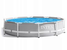 Бассейн каркасный Intex, 457х122 см, Prism Frame, 26726NP, ф-насос, лест, подст, тент, 16805 л
