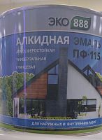 Эмаль универсальная ПФ-115 ЭКО 888 красная 0,8 кг ГОСТ 6465-76