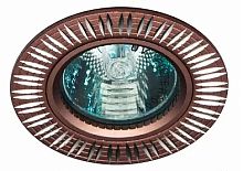 Светильник ИВО, Feron, GS-М369 BR+SL/BR, LED-10w GU5.3 MR16, металл, коричневый+серебро/кори