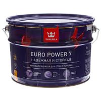 Краска Моющаяся Tikkurila Euro Power 7 (база А). 9л