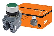 TDM Кнопка с фиксацией MP2-20G в сборе d22мм 1з+1р зеленая (10!) SQ0747-0008