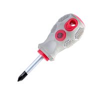 Отвертка BARTEX PH2х38 мм, антискользящая ручка, CrV 138288