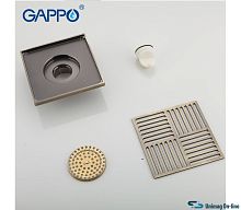G81501-4 Трап 50 вертикальный GAPPO 150*150 (бронза)