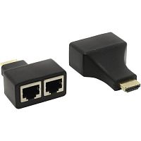 VE041 HDMI Extender Удлинитель HDMI по «витой паре», 2 кабеля 5е/6е, 1080Р до 30м.