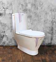 Монолит SM9004A Violet dream, тонкое сиденье (с гофрой и подводкой)