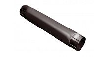 Grand Line (коричнеый) Труба круглая соединит. 90 мм, 1 м RAL 8017