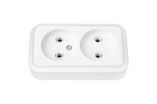 Розетка Пралеска ОУ 2 мест. бел.б/з Bylectrica РА16-260