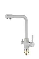 MN4352-20 MAXОNOR Смеситель для кухни двуручковый, (Lt), мраморный