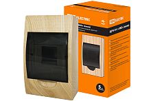 Щит ЩРН-П 4 модуля навесной пластик IP40 "Эко" (сосна) TDM