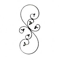 Балясина h860хb330мм ▬12х6мм, S-образная, арт. 52/1 (1020DA )