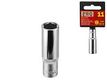 Головка торцевая PRO STARTUL 1/4" 13 мм 6-гранная Удлиненная CrV PRO-54113