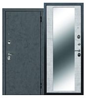 Дверь мет. Монтана зеркало Бетон Снежный (860 L) ФЛЗ-7