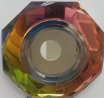 Светильник ИВО, Feron, 8020-2 MIX/SL, LED-10w GU5.3 MR-16, стекло/металл, мультиколор/серебр