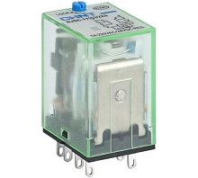 Реле промежуточное с кнопкой тестирования NJDC-17(D)/2Z 2 конт. с инд. LED 10А DC 24В CHINT 651039