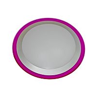 Светильник ИПО, Marella, SBL-R WH/PL, LED-14w/5000K/IP44 1120Lm, пластик, белый/фиолетовый