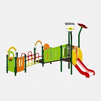 Игровой комплекс 09.01, Зелёный, красный, оранжевый