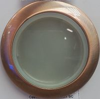 Светильник ИВО, ЭРА, WR1 SC, LED-10w GU5.3 MR-16, стекло/металл, влагозащитный, медь