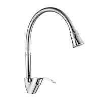 Смеситель для кухни, Decoroom, с картриджем, гибкий излив, хром, DR71022