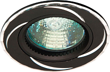 Светильник ИВО, Feron, GS-M361 BK+SL/BK , LED-10w GU5.3 MR-16, металл, черный+серебро/черный