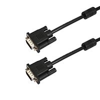 Кабель VGA plug - VGA plug 1.8М (с ферритами) PROconnect цена за шт (10!), 17-5503-6