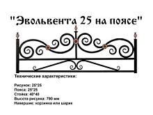 Ограда "Эвольвента 25 на поясе" 3 к.пр. "2,5; п/э глянец