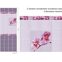 Панель ПВХ 0,25*2,7 Орхидея фон ИДЕАЛ (уп.12шт)