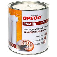 Эмаль алкидная для радиаторов ОРЕОЛ  белая. 0,5кг