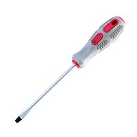 Отвертка BARTEX SL6х100 мм, антискользящая ручка, CrV 138265