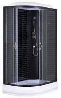 НОВИНКА CS-66120-20R GB 120*80*215 Душевая кабина в комплекте со средним поддоном 20см. Черный кирпи