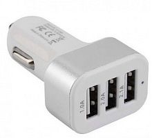 Блок питания автомобильный  12V - 5V (1A, 2A, 2,1A) 3xUSB Cablexpert MP3A-UC-CAR17