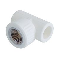 Тройник комбинированный с креплением ППР 20*1/2"контур