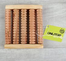 Массажёр дерево для ног Ножное счастье 5 рядов 12*14*3см шильд ОТ 3530671