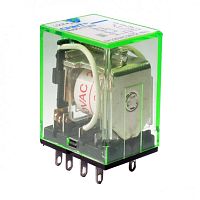 Реле промежуточное с кнопкой тестирования NJDC-17(D)/2Z 2 конт. с инд. LED 10А AC 220В CHINT 651044
