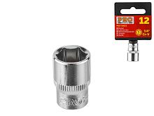 Головка торцевая PRO STARTUL 1/4" 13 мм 6-гранная CrV PRO-54013