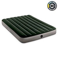 64762, Intex, Надувной матрас Downy Airbed, 137х191х25см, со встроенным ножным насосом, уп.3