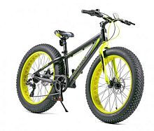 Велосипед BLACK AQUA Fat 2421 D matt 24" 2018 серо-оранж.
