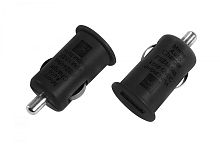 Автозарядка в прикуриватель USB (АЗУ) черная 18-1920